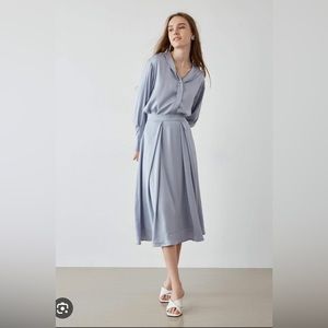 JING FLOWY MIDI SKIRT